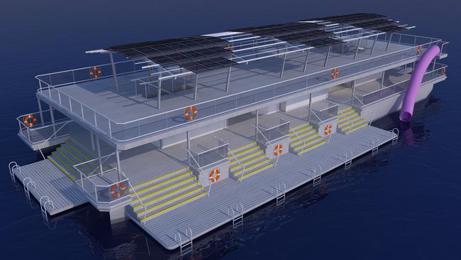 ARTIST IMPRESSIONS: Lady Musgrave HQ pontoon is expected to be in the lagoon before Christmas.