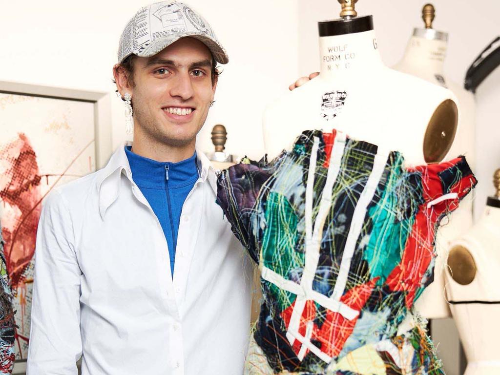 Jordan Gogos while attending Parsons School of Design in New York. Picture: Supplied