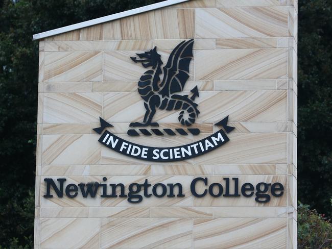 SYDNEY, AUSTRALIA: NewsWire Photos: JANUARY 31 2024: A general view of the main gate signage at Newington College the prestigious secondary school on the first day of the 2024 academic year today in Stanmore, Sydney. Picture: NCA NewsWire / Gaye Gerard