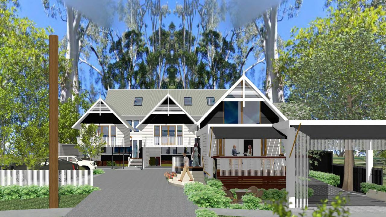 Artist impression of a proposed mixed-use development in Old Burleigh Town, Tallebudgera Creek Road.