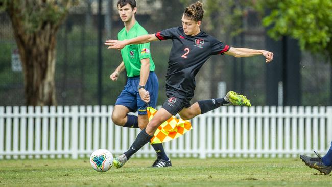 Rhys Gray from St Joseph's Gregory Terrace in a previous round. Picture: Renae Droop