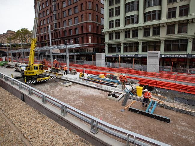  Mr Daley didn’t dismiss the idea of ripping the light rail out of the ground when he was asked if he would “consider” such action. Picture: Julian Andrews.