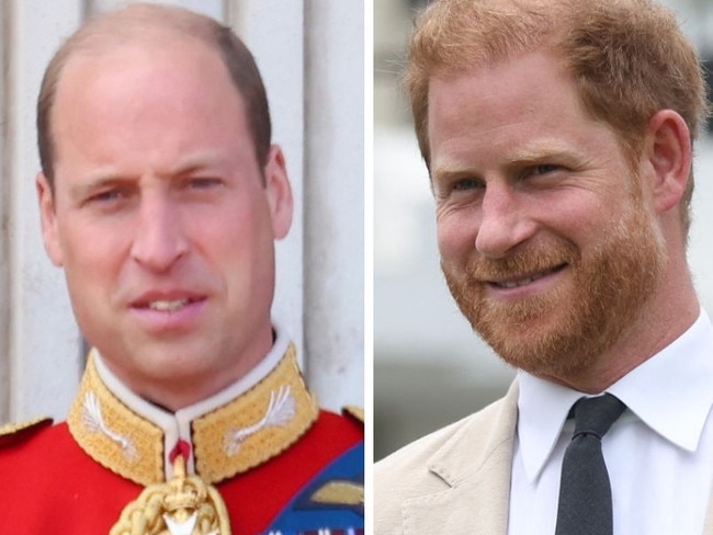 Prince William is shining, Prince Harry is vanishing. Picture: Supplied