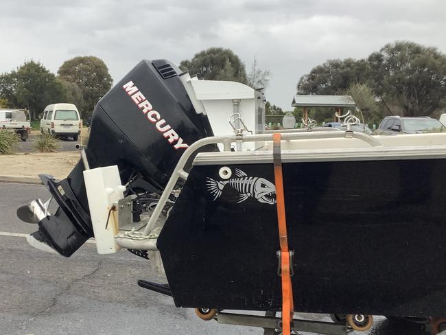 The boat has a distinctive fish sticker. Picture: Supplied