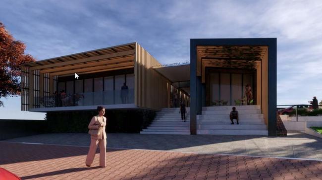 An artist impression of a $5 million redevelopment of the Marino Community Hall. Picture: Marion Council