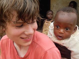 Dr James Best took his son, who has autism, to Africa. Picture: James Best