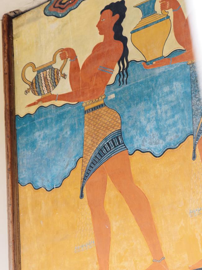 A mural at Knossos Palace. Picture: Thomas Gravanis.