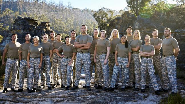 SAS Australia cast - Sam Burgess, Mark Philippoussis, Jana Pittman, Manu Feildel, Koby Abberton, Brynne Edelsten, Pete Murray, Dan ewing, Alicia Molik, Bonnie Anderson, Emma Husar, Erin Holland, Heath Shaw, Isabelle Cornish, Jessica Peris, Jett Kenny, John Steffensen and Kerri Pottharst.