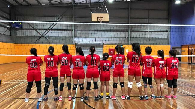 READY, SET: The Warwick women's volleyball team is ready to strut their stuff in the competition to celebrate the 120th Philippine Independence Day in Warwick. Picture: Jeanette Seutin