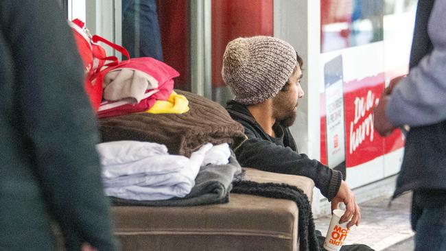 Rough sleepers are the focus of a new statewide inquiry. Picture: Mark Stewart