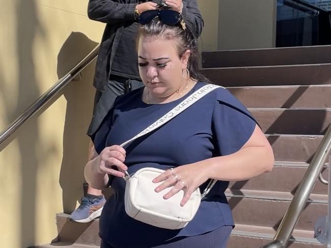 Collette Hannah Burt leaving Mackay Magistrate Court on Monday, July 22, 2024. Photo: Zoe Devenport