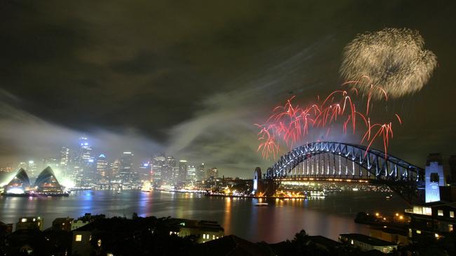 Police were expecting an attack on Sydney Harbour as fireworks heralded the new year. File picture