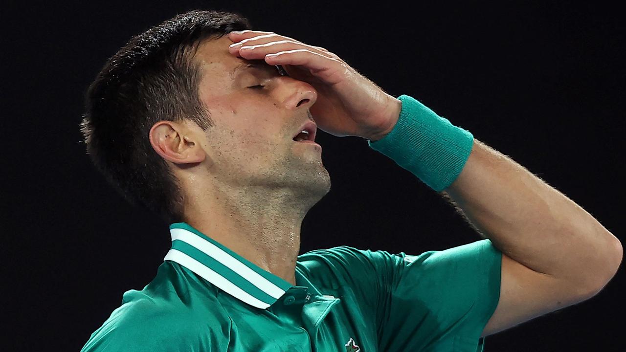 Not great news for Novak Djokovic. Picture: Brandon Malone/AFP