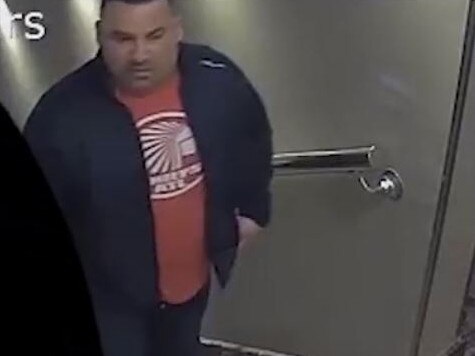 CCTV footage of Michael Ibrahim at Sydney's Sheraton on the Park where he met the undercover. Picture: Supplied.