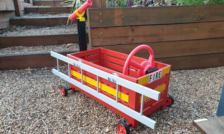 Kmart wooden cheap fire truck