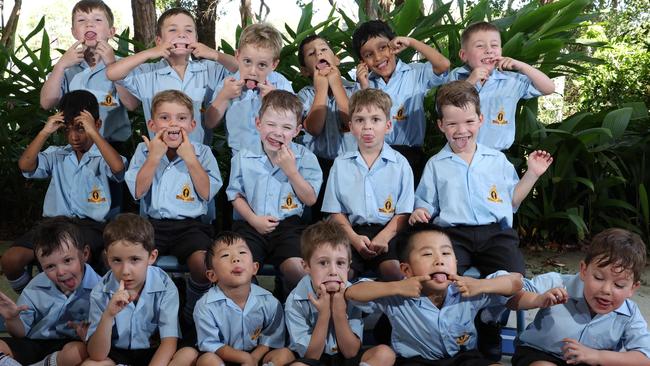 My First Year: TSS Prep RB. Front row: Bryan, Luca, George, Ari, Max, Joshua. Middle row: Sason, Marco, Harvey, Asher, William. Back row: Henry, Harrison, Jack, Nicos, Arjun, Lincoln. Picture: Glenn Hampson.