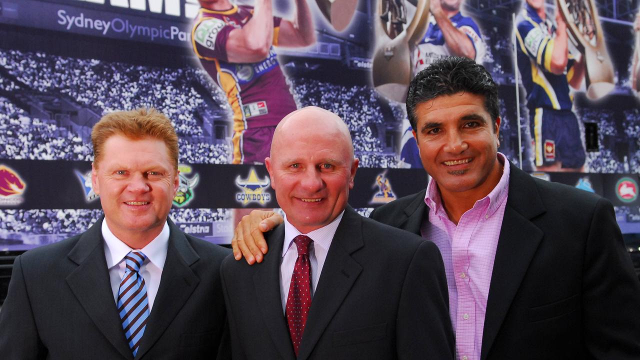 Footy Show legends Paul Vautin, Peter Sterling and Mario Fenech.