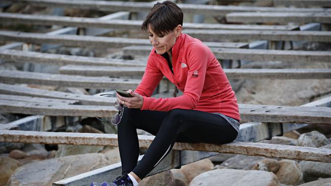 Former ABC presenter Emma Alberici at Gordon's Bay in Sydney’s eastern suburbs on Thursday. Picture: Adam Yip