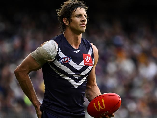 Nat Fyfe enjoyed victory in his AFL return. Picture: AFL Photos/Getty Images