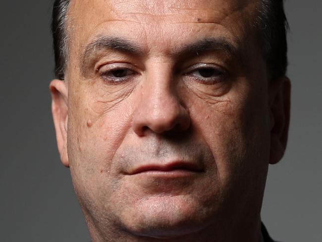 Racing NSW CEO Peter V'Landys pictured in their Sydney office boardroom. Picture: Jonathan Ng