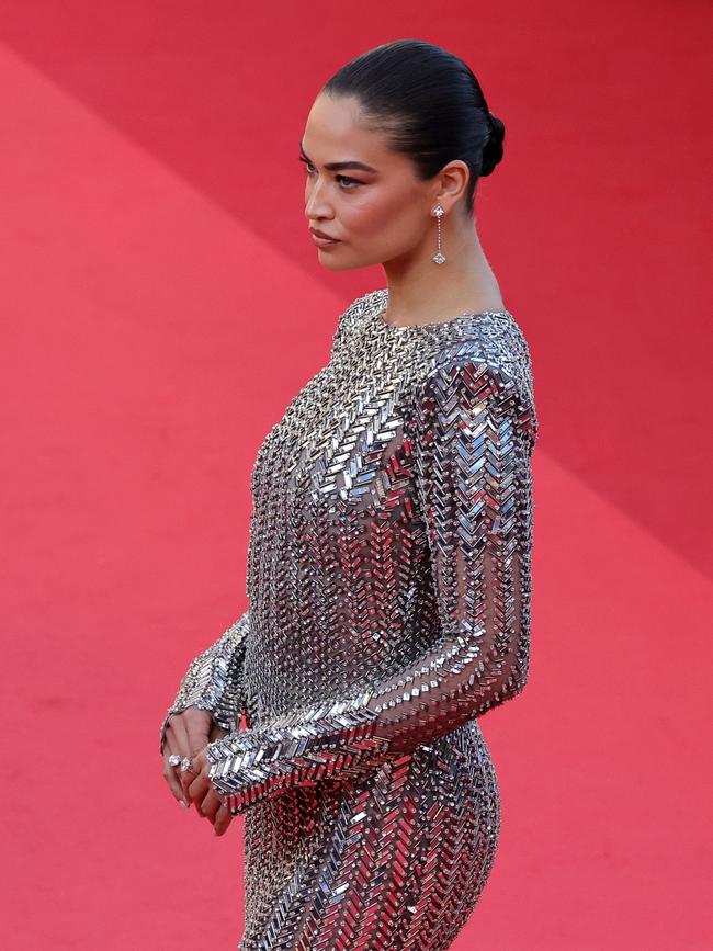 Australian model Shanina Shaik attends the "Emilia Perez" Red Carpet at the 77th annual Cannes Film Festival at Palais des Festivals on May 18, 2024. Photo: Neilson Barnard/Getty Images.