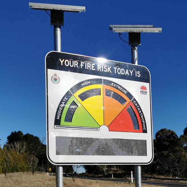 The new standardised sign seen in use in NSW