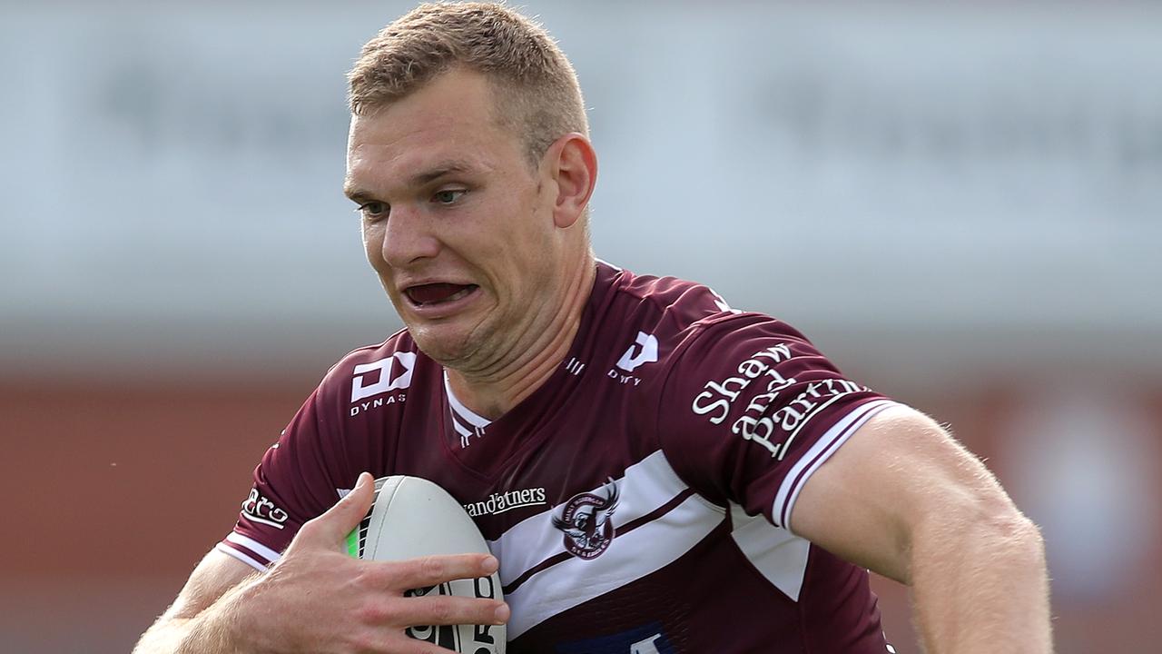 Tom Trbojevic is expected to return for the winless Sea Eagles against the Warriors next week. Picture: Matt King/Getty Images