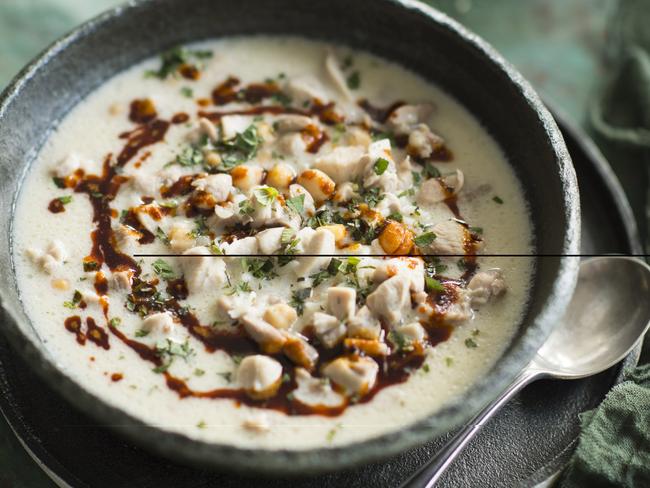 Yoghurt soup with Chicken picture alan benson