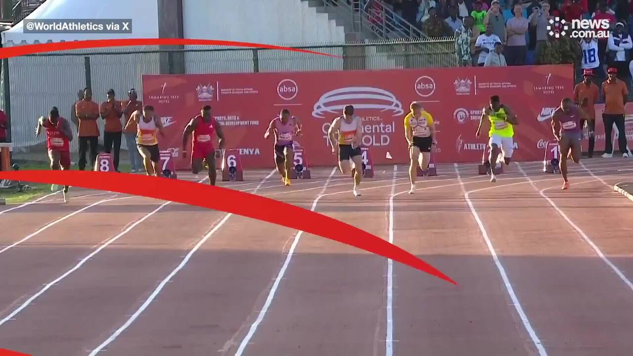 Australia's Lachlan Kennedy breaks 10-second barrier in 100m