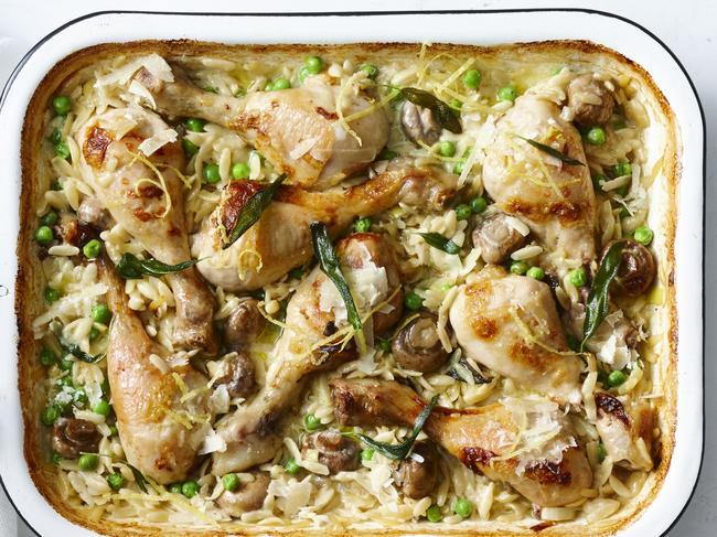 Risoni creamy chicken bake: Nigel Lough/ taste.com.au