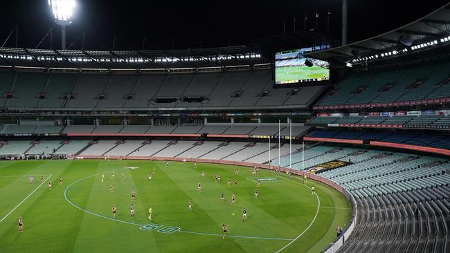 Empty stands are a bad look for AFL matches. Picture: Michael Dodge/AAP