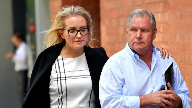 Former Melbourne Lord Mayor Robert Doyle, right, pictured with his wife Emma Page-Campbell. Picture: Nicole Garmston