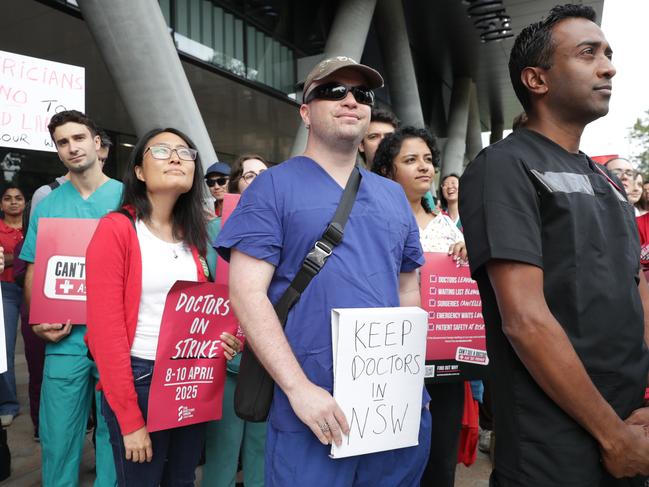 Doctors have been walking off the job as health systems fail. Picture: Christian Gilles / NewsWire