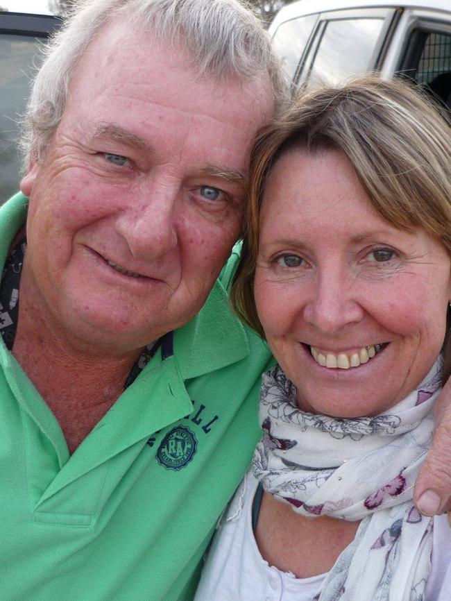 Gayle Woodford, with her husband Keith.