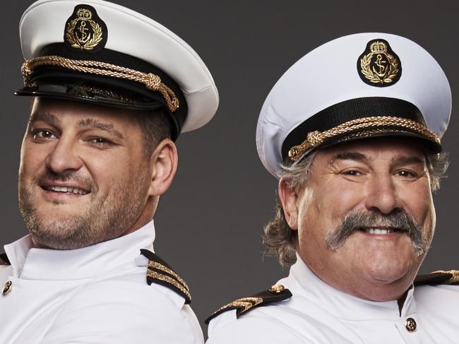 Brendan Fevola and Robert "Dipper" Dipierdomenico in a special shoot for Channel 7's The All New Monty. For Sunday papers only.