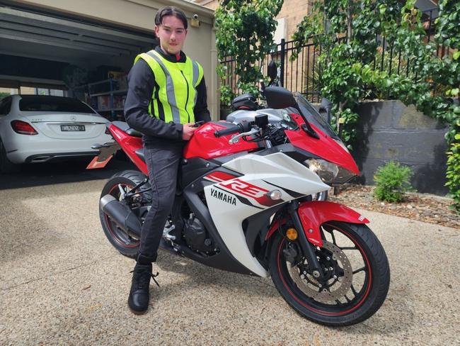 Cooper Janzik hopes to get back on a motorbike after he has recovered from his injuries. Picture: Supplied