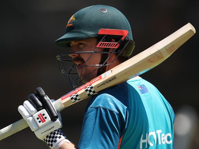 Travis Head prepares in Perth for the first Test of the summer. Picture: Paul Kane/Getty Images