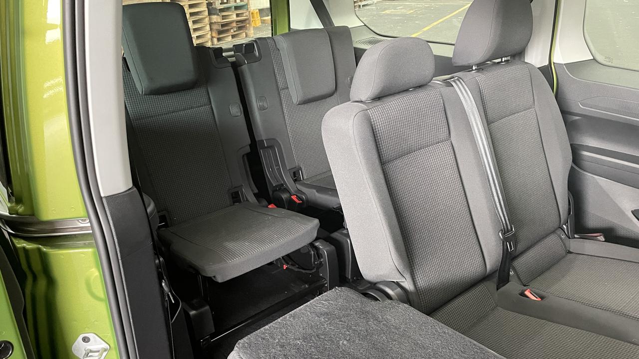 Seating configurations within the Volkswagen Caddy Life TDI320.