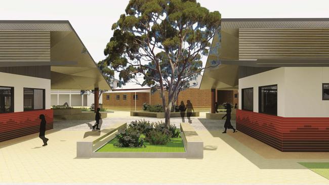 An artist impression of the planned upgrade to John Pirie Secondary School, Port Pirie.