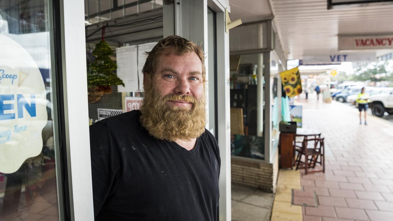 Flick Food and Coffee owner Clinton White said workers laid off from the New Acland mine will look for jobs out of town and will likely leave when they find one. Picture: Kevin Farmer