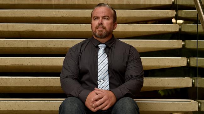 Steven Isles outside Townsville Court. Picture: Evan Morgan