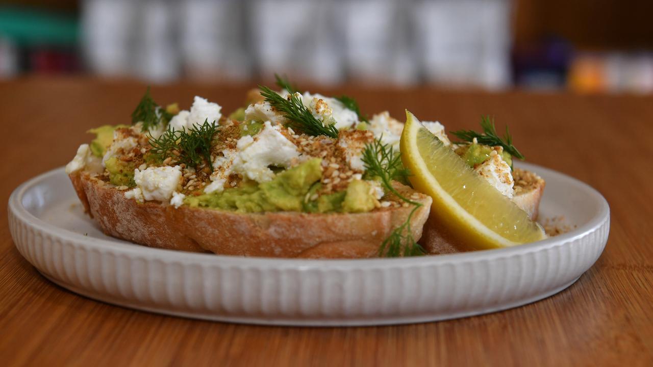 Smashed avocado at Stripes Coffee in West End. Picture: Evan Morgan