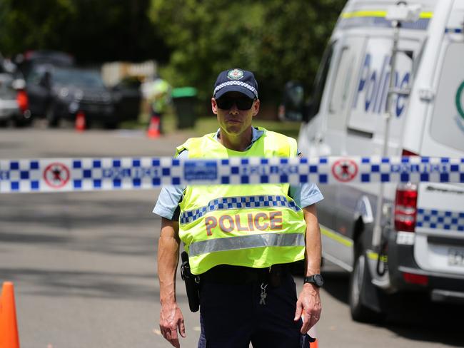 SYDNEY, AUSTRALIA - NewsWire Photos November 12, 2020: A man has been shot on Highlands Avenue in Wahroonga today. Police have closed the street and established a crime scene. Picture: NCA NewsWire / David Swift