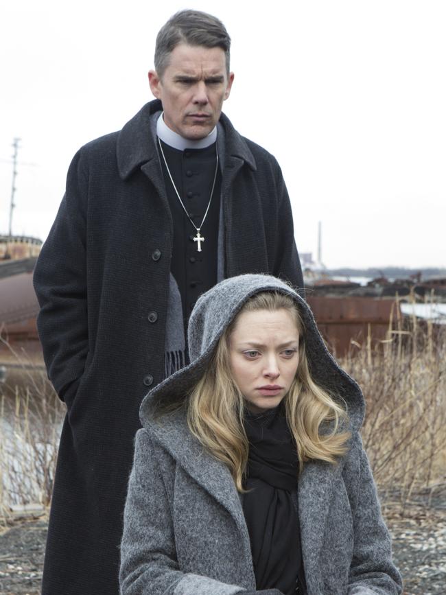 Ethan Hawke, Amanda Seyfried in First Reformed