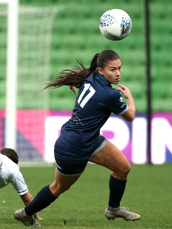 Angela Beard in action. Picture: Hamish Blair