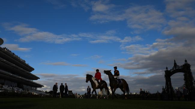 The twilight meeting at Flemington on Saturday was a success. Picture: AAP