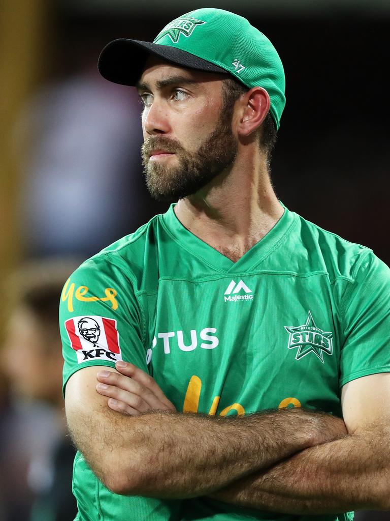 Glenn Maxwell after Melbourne Stars’ loss in the 2019-20 BBL final.