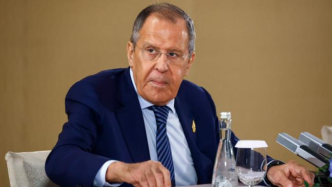 Russia's Foreign Minister Sergei Lavrov says NATO’s support for Kyiv means the western military alliance is now directly involved in the conflict. Picture: AFP