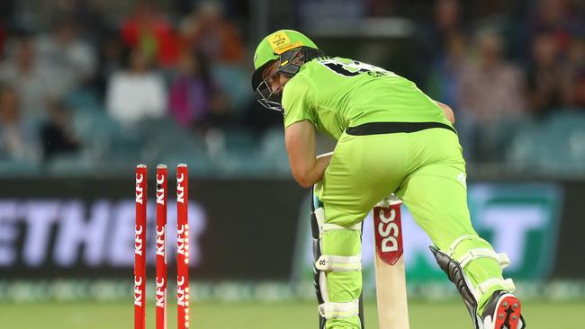 Thunder star Daniel Sams is set to miss his side’s clash against the Hurricanes. Picture: Mike Owen/Getty Images