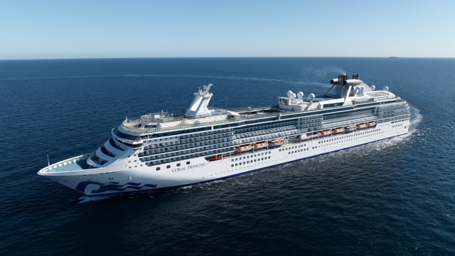 The Coral Princess cruise ship with more than 2,000 passengers on board, sailed from Port Douglas in Far North Queensland to Brisbane. Picture: Supplied